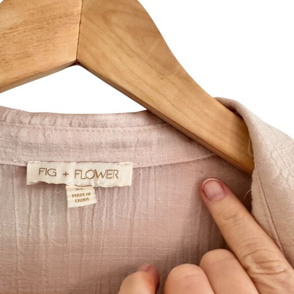 NWT Fig + Flower Floral Embroidered Tiered Midi Dress Sz XL - Picture 3 of 7